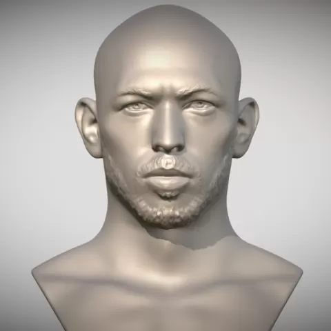 Andrew Tate bust for 3D printing