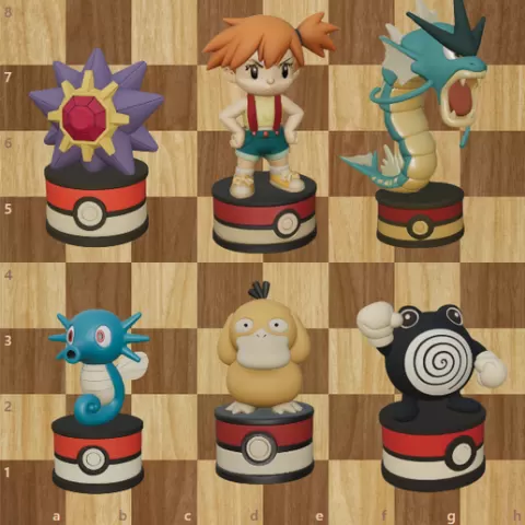 Chess Game Pokémon (Misty)