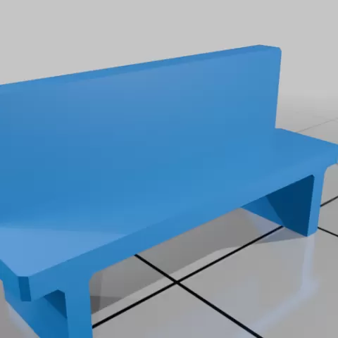 H0 scale benches
