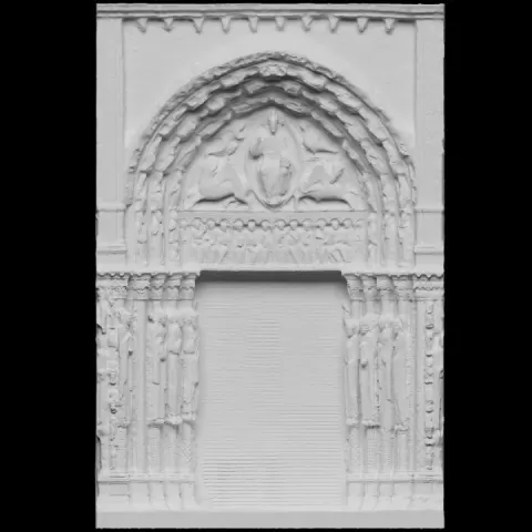 Notre-Dame Cathedral Central porch on the western facade by Scan The World