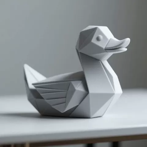 Geometric Origami Duck - Craftitect