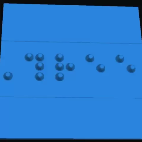 THREE (Braille Code 2) for Game participants - LUKANDA21
