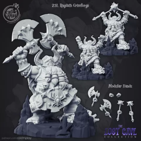Ragdath Grimforge (Pre-Supported) by Cast n Play
