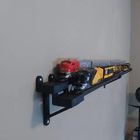 Wall Brackets for HO Scale Train Display by Alexander Arth