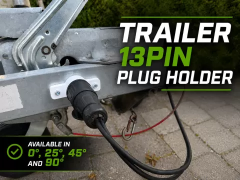 13-Pin Trailer Plug Holder - 4 Angle Options