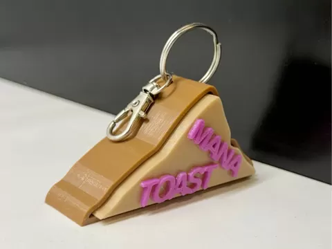 Mana Toast Clicker Keychain