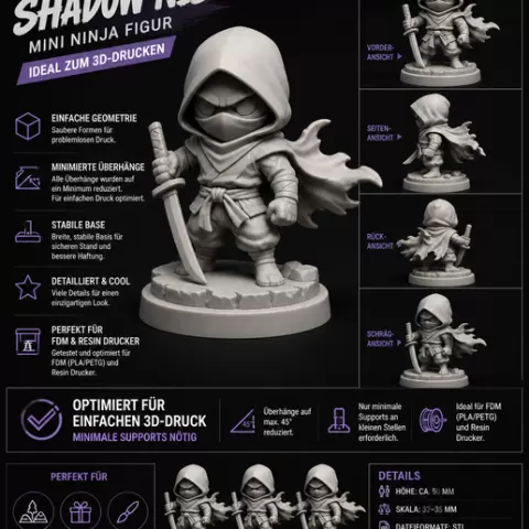 Shadow Nib Ninja Figur