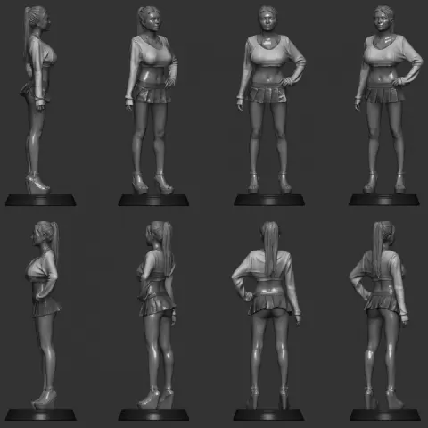SexyCyborg: NEW body scan in a skirt (2020) by Naomi Wu