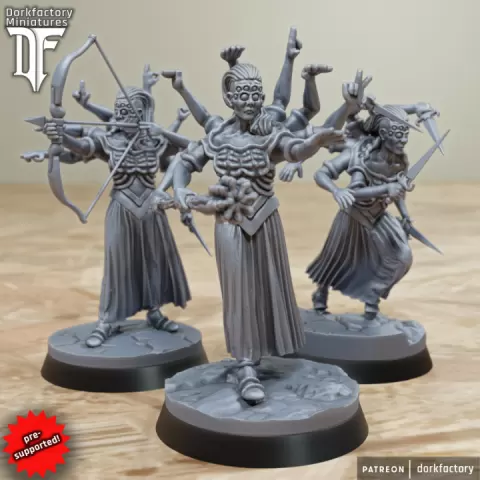 Spiderwitch Coven by Dorkfactory Miniatures