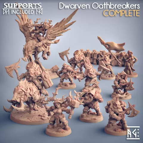 Dwarven Oathbreakers (presupported) by Artisan Guild