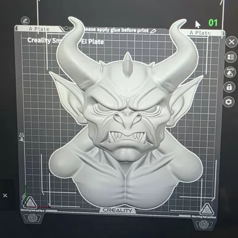 Gargoyle bust - Saltine American