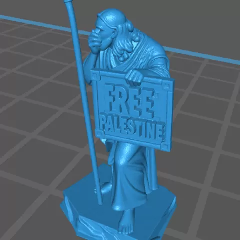 Moses saying Free Palestine