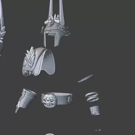 Hades armor and staff stl for cosplay - Малладий Геннахов