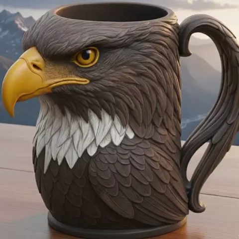 3D eagle head coffee mug - Anwar Gogo