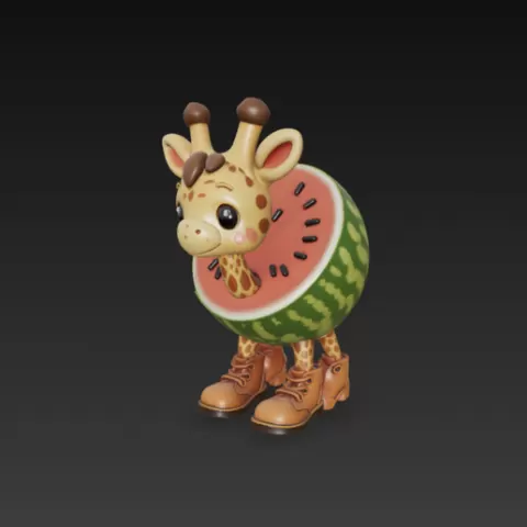 Girafa Celestre estilo Anime