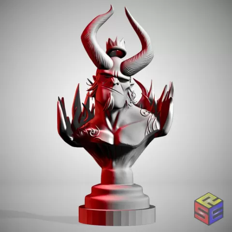 Busto Hellboy Fanart