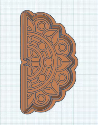 HALF HALF MANDALA COOKIE CUTTER