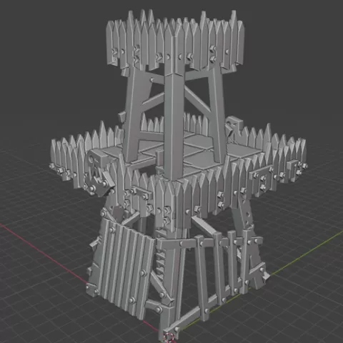 Orky tower, 8mm wargaming, Epic