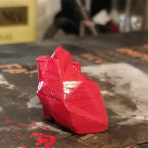 Low poly heart by Anthony Rossi