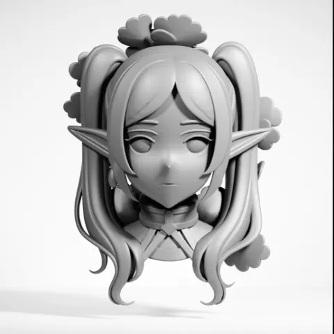 Frieren - 3D Model of Sousou no Frieren (Chibi/Fan Art)