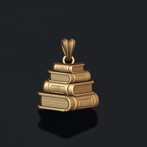 Books pendant 3D print model