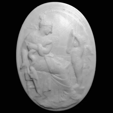 Decorative elements of a monument to Louis XIII at The Réunion des Musées Nationaux, Paris by RMN
