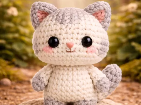 knitted kittens / strickkätzchen - Brainbits3D