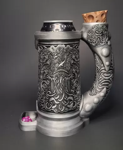 16oz.Wizard Can Cozy Dice Tower