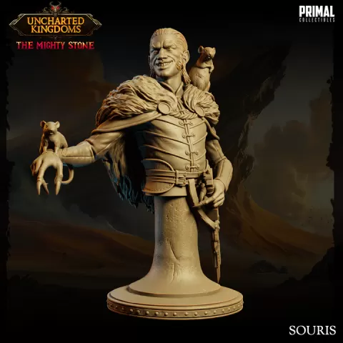 Ratman soldier - Souris - Bust - August 2024 - Uncharted Kingdoms by PRIMAL Collectibles