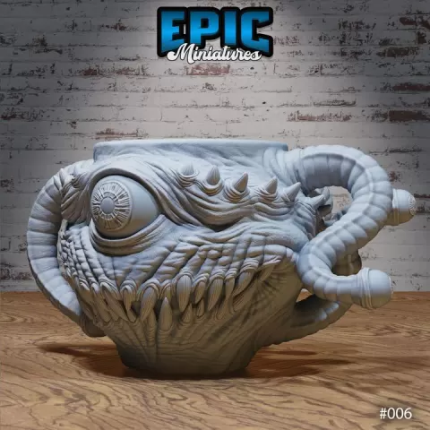 Eye Trant Mug / Cup Monster Decoration / Collectible Monster / Fantasy Figure / Classic Boss Pub Item / Magical Beast Statue / Tavern Equipment Encounter by Epic-Miniatures