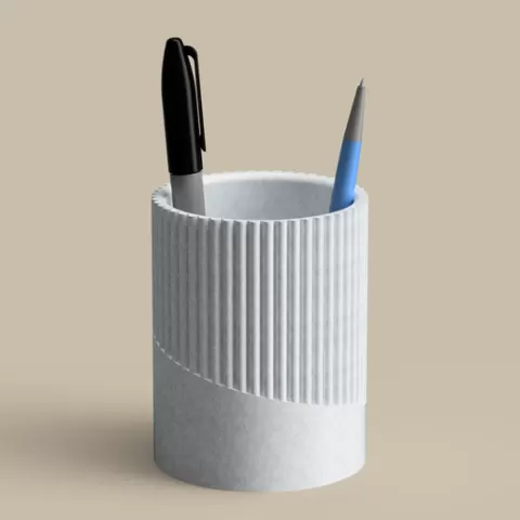 Sweeping Ribs Pen Cup