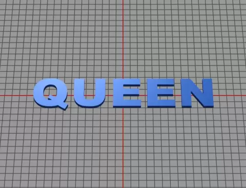 text QUEEN - triple333