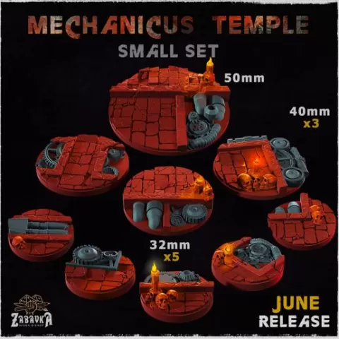 Mechanicus Temple - Bases & Toppers (Small Set)