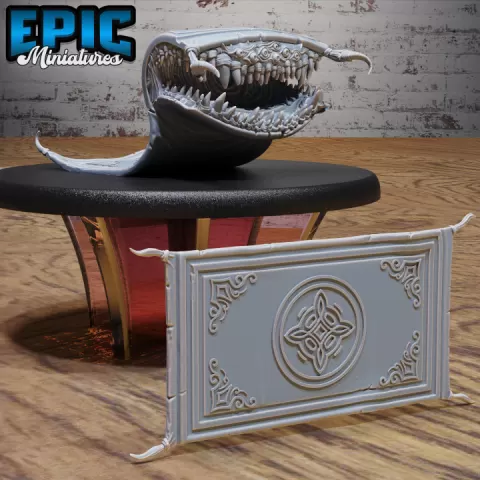 Mimic Carpet / Covering Rug / Furniture Creature / Evil Trap / Sewers City Building Equipment / Ruthless Trickster Base Item / Dungeon Area Decoration / Shapechanger Encounter by Epic-Miniatures