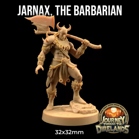 Jarnax, The Barbarian | PRESUPPORTED | Journey Through The Direlands by The Dragon Trappers Lodge
