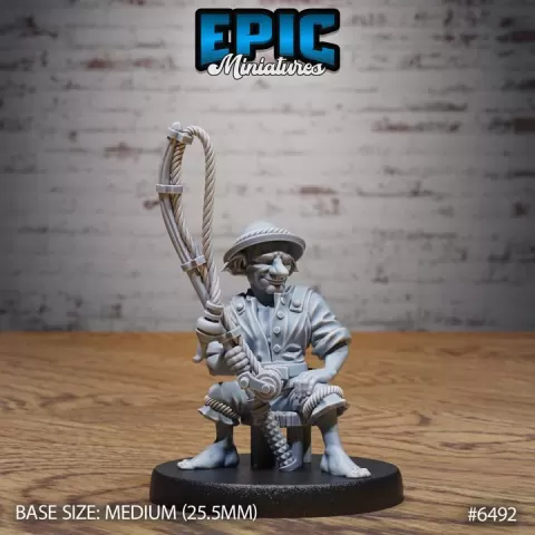 Goblins Tribe Fisherman / Goblinoid Warrior / Ogre Creature / Green Skin Army Soldier / Siege Beast / Forest Encounter by Epic-Miniatures