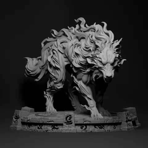 Shadow Wolf by DartArt3D