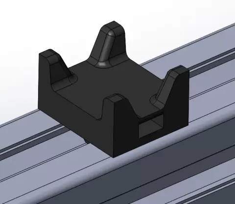Cableblock for B-type-profile nut 6 - bastian123f