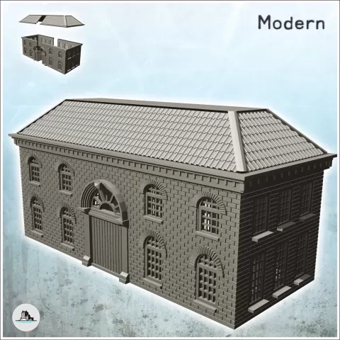 Former house of detention (Assen, Netherland) - miniatures w - Hartolia Miniatures