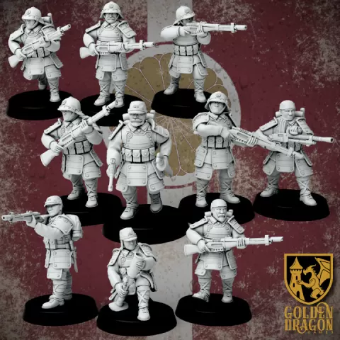Empire of Japan - Heishi Infantry by Golden Dragon Games