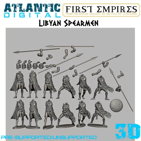 Libyan Spearmen by Wargames Atlantic