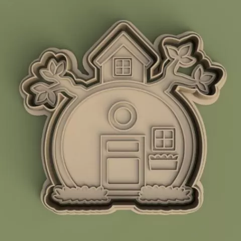 cortante + estama dela casa de masha y el oso / Masha and the Bear house cutter + stamp