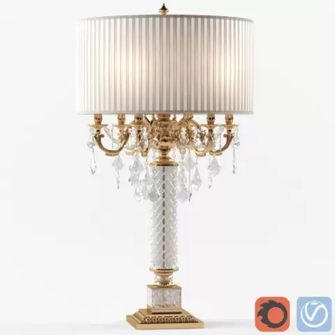 Table lamp Zanaboni 3D model