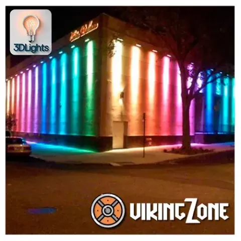 🛠️ 3D LED Wall Washer with Touch Dimmer – Adjustable, Moder - VikingZone