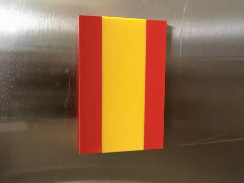 MagFlag: Spanish Flag Fridge Magnet Multicolor with SVG