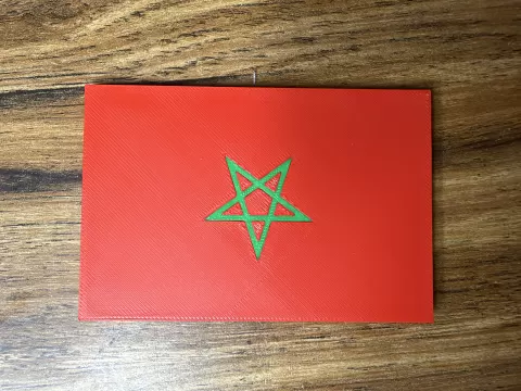 MagFlag: Moroccan Flag Fridge Magnet Multicolor with SVG