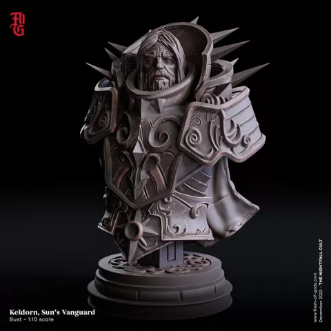 Keldorn, Sun's Vanguard (Human Paladin) - Bust by Flesh of Gods