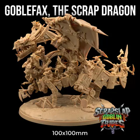 Goblefax, The Scrap Dragon | PRESUPPORTED | Scrap Slap Goblin Tribes by The Dragon Trappers Lodge