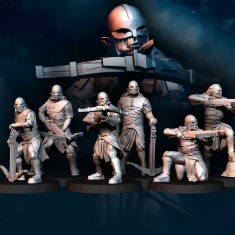 6x Blood-handed orcs with crossbow | Blood-Handed Orcs | Fantasy by Davale Games ©