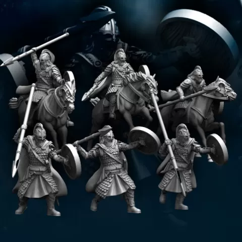 West Hhumans Royal Guard mtd and foot | West Humans | Fantasy by Davale Games ©